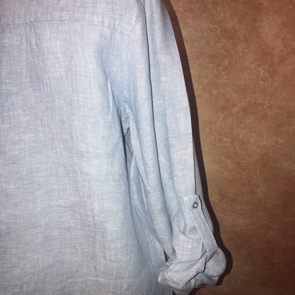 JM Collection Linen Top - Picture 5 of 7